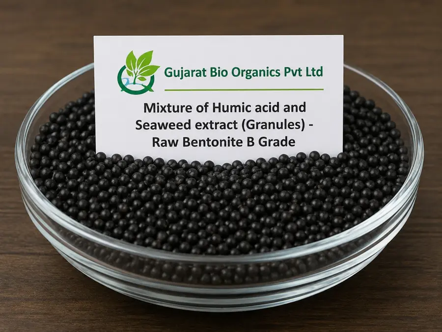 Humic acid and seaweed extract granules